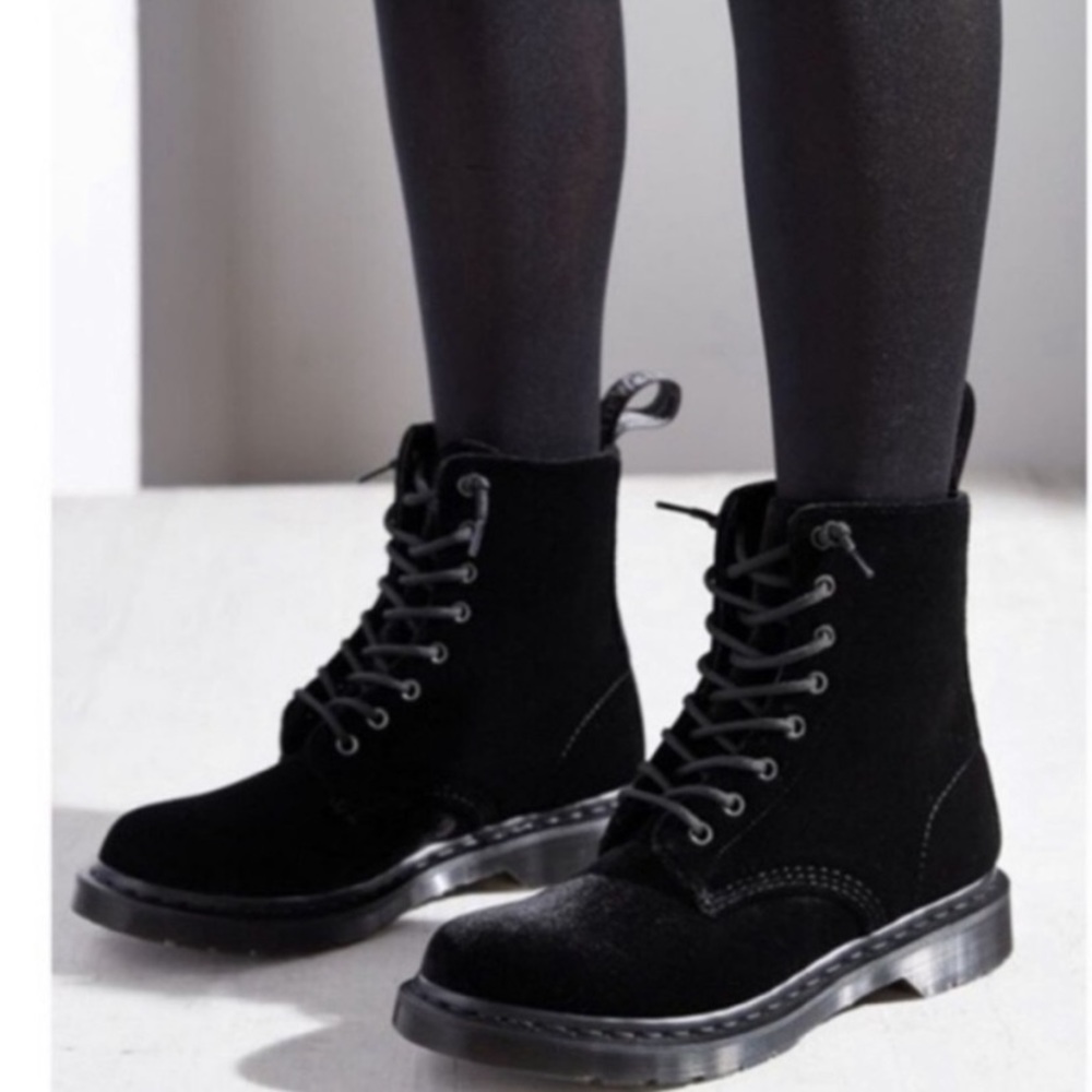Dr. Martens Black Velvet “Page” Boots size 6